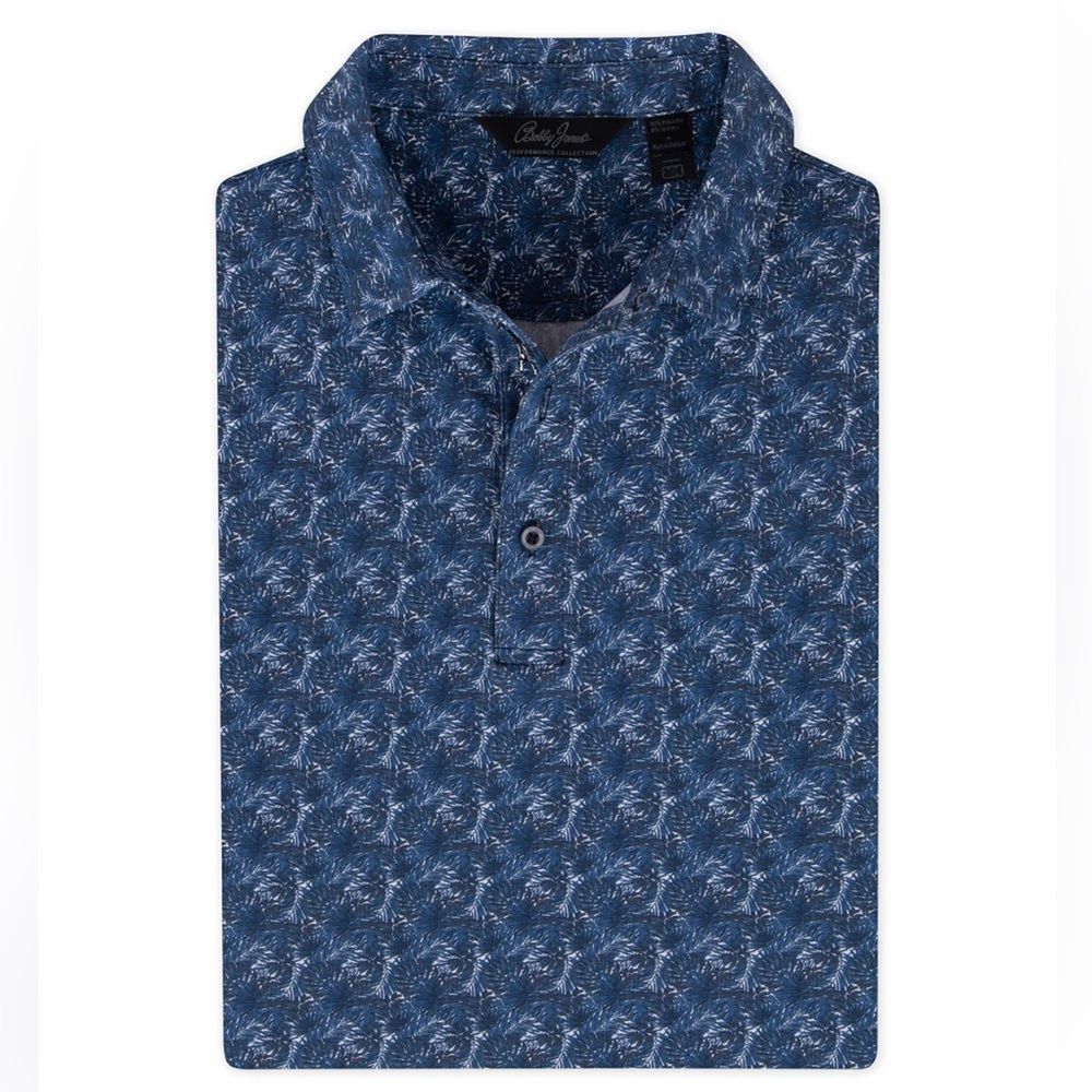 Bobby Jones Performance Polo Tropical Print Golf Athletic Mens Med